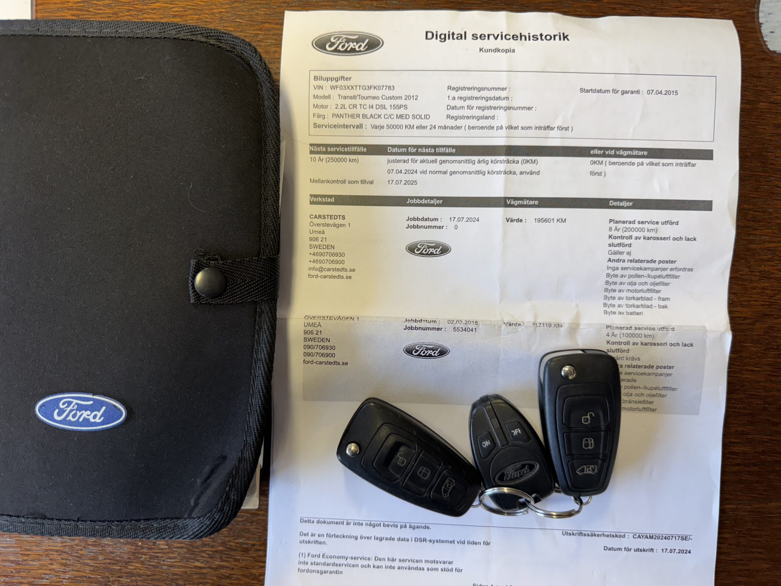 Ford Transit Custom Tourneo Titanium L2H1 3.2015