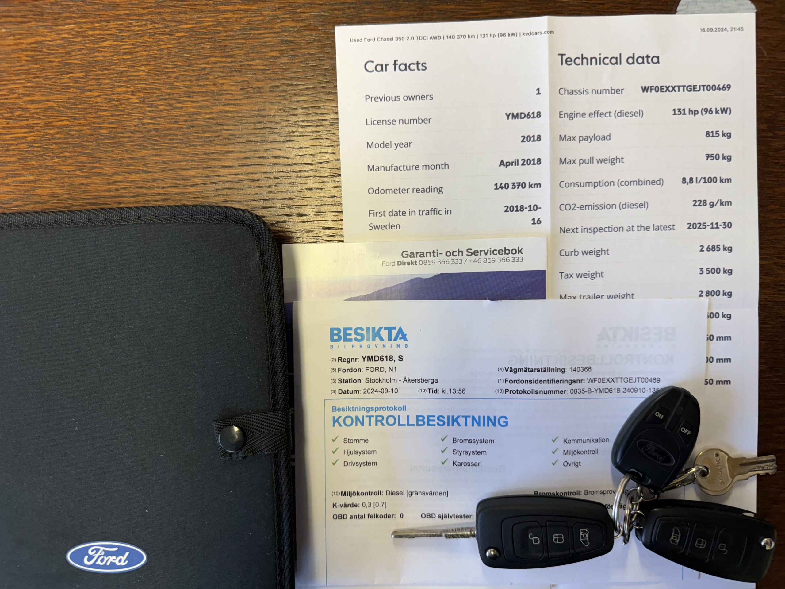 Ford Transit L3H1 Doka AWD 4*4