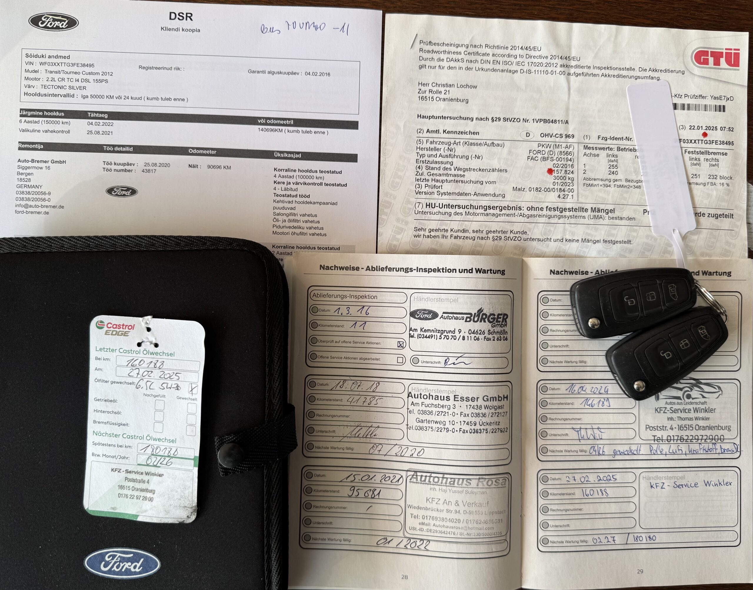 Ford Transit Custom Tourneo L2H1 Titanium 2.2016