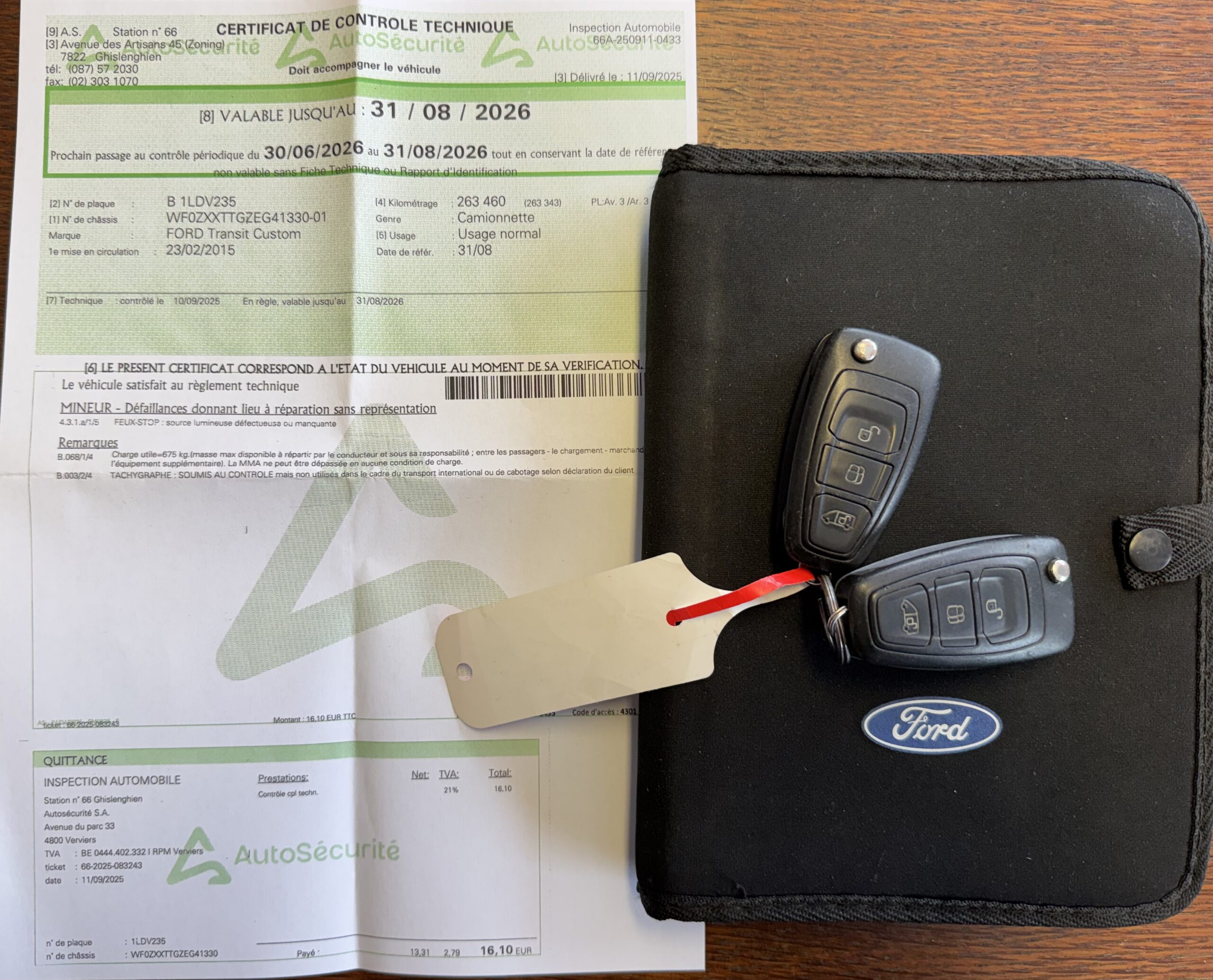 Ford Transit Custom L2H1 5Ps N1 2.2015