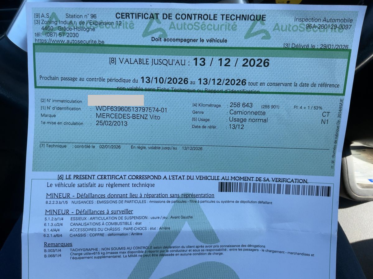 Mercedes-Benz Vito 116 Mixto 2.2013 L3H1 5Ps N1 Aut.